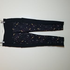 Torrid Active Leggings Black and Moon & Stars